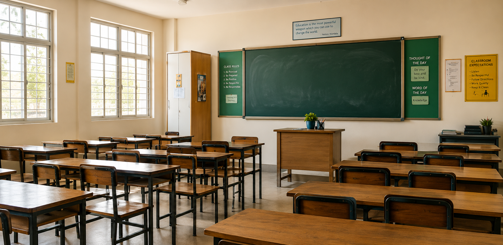 Classroom in an educational institution